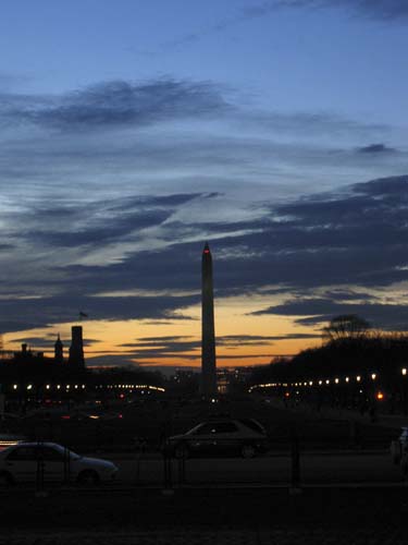 Washington Monument at Night by Amy Jensen