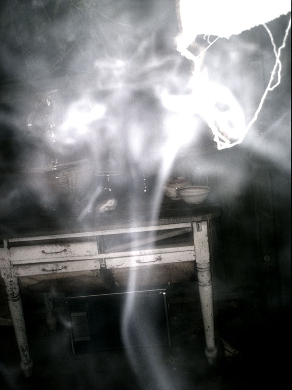 smoke in the rain