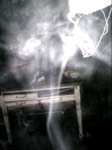 smoke in the rain